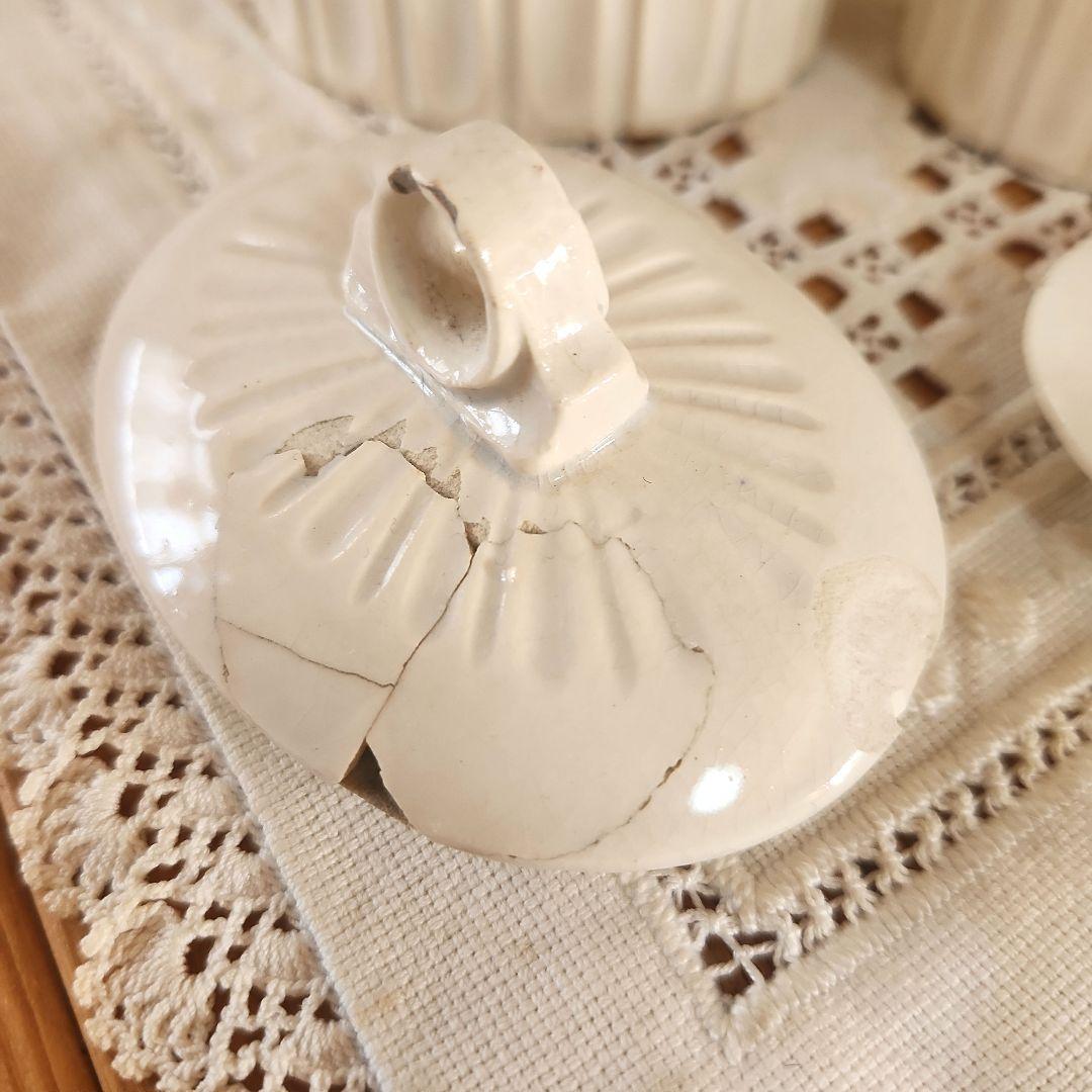 フランス　モザイク模様　キャニスター 5点セット　ブロカント