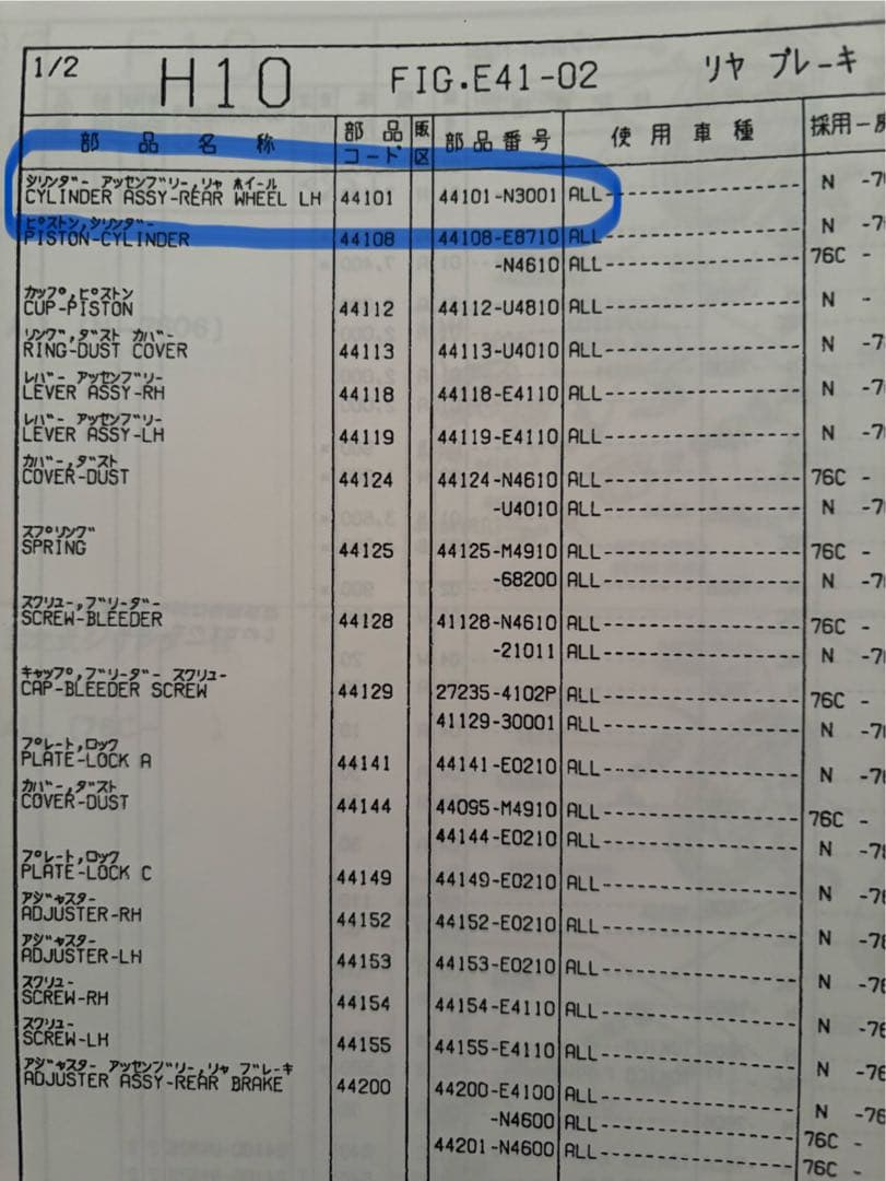フェアレディZ (S30Z/GS30Z )リアブレーキ ホイールシリンダーセット