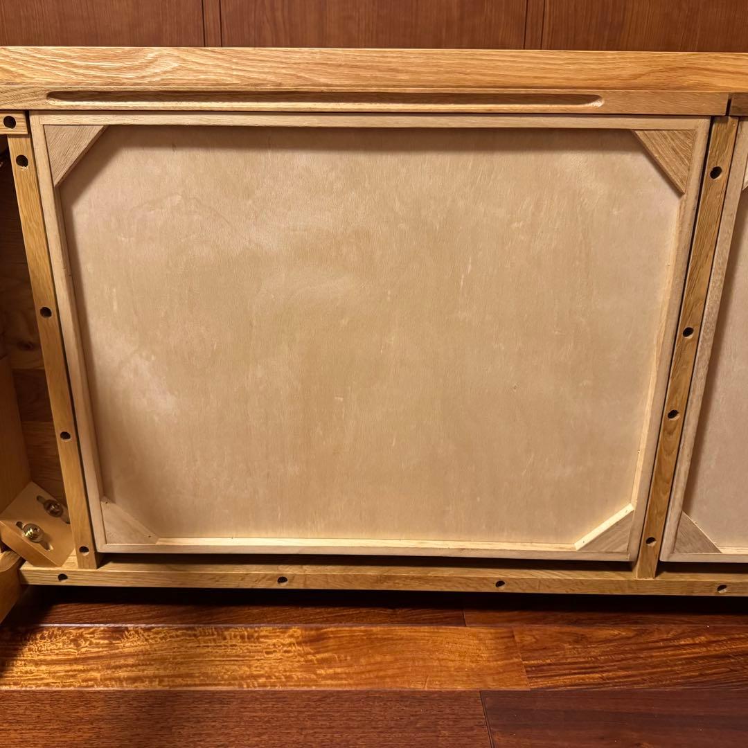 無印良品 無垢材デスク(引出付)オーク材 完成品 送料込 廃番