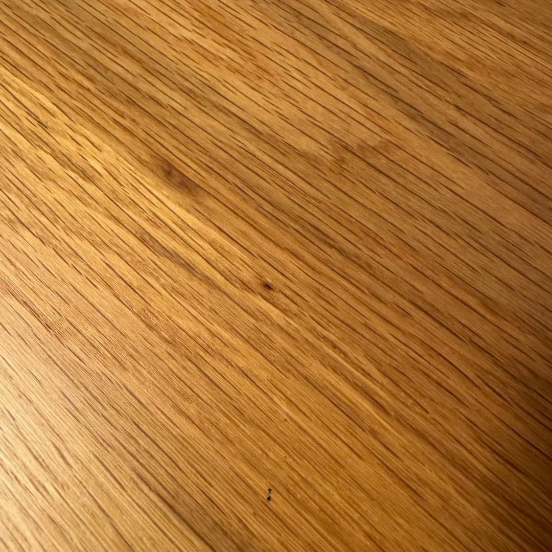 無印良品 無垢材デスク(引出付)オーク材 完成品 送料込 廃番