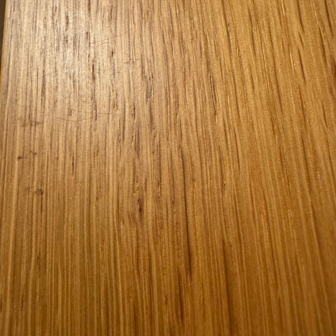 無印良品 無垢材デスク(引出付)オーク材 完成品 送料込 廃番