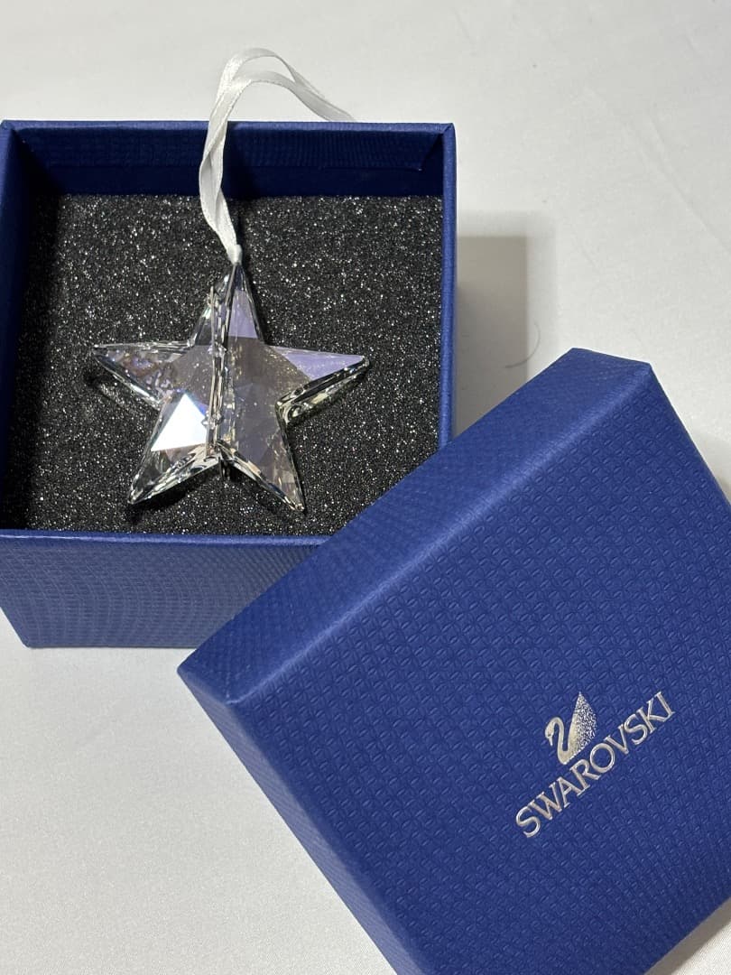 美品 SWAROVSKI クリスマス オーナメント 星　スター クリスタル