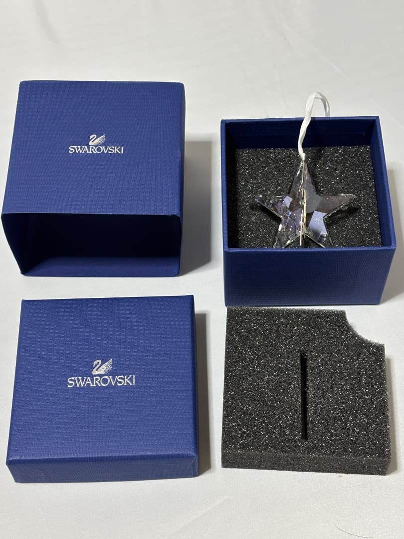 美品 SWAROVSKI クリスマス オーナメント 星　スター クリスタル