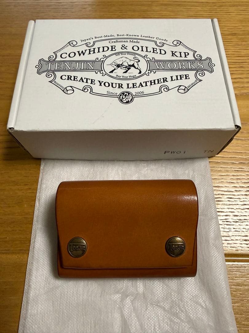 d*i様 ★天神ワークス PETITE WALLET-PW01 tan 美品