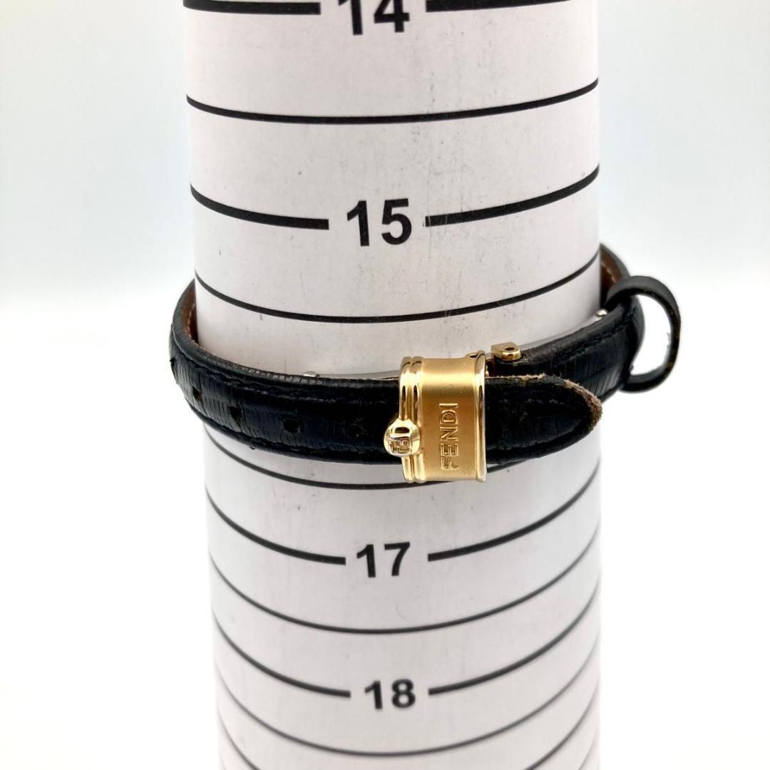 261 新品電池フェンディ 2000L 腕時計 FF ロゴ ゴールド ズッカ柄