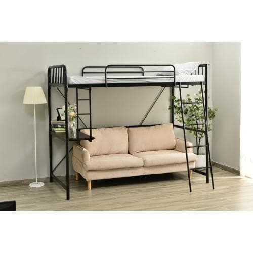 システムベット ロフトベッド シングル コンセント付き デスク付き 耐荷重