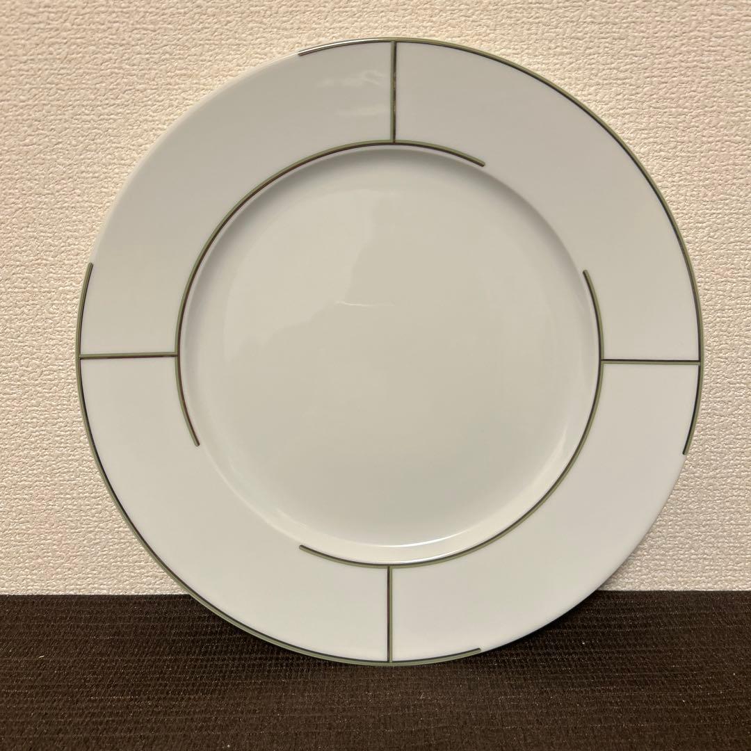 エルメス　リズム　グリーン　ディナープレート　サービスプレート　30cm
