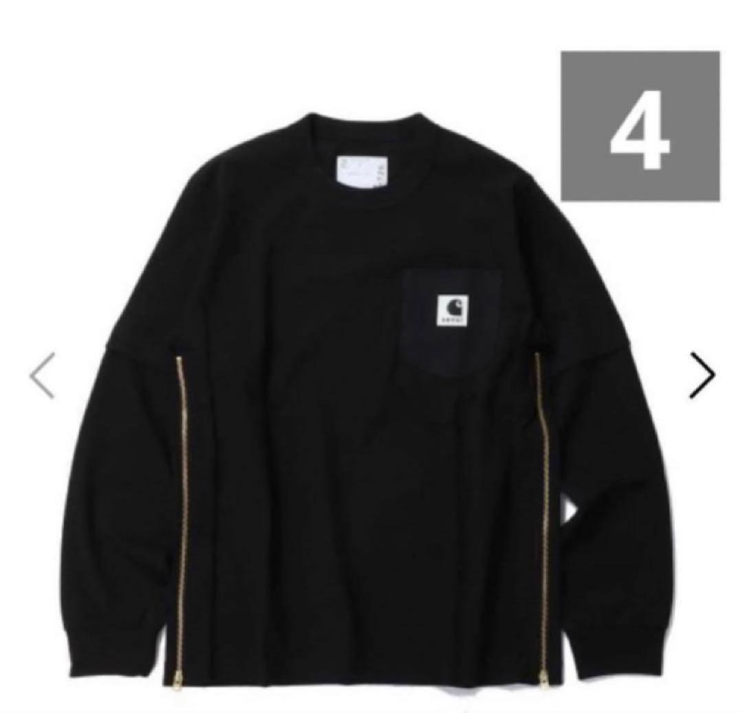 トップス Sacai Carhartt WIP L/S T-Shirt BLACK 4