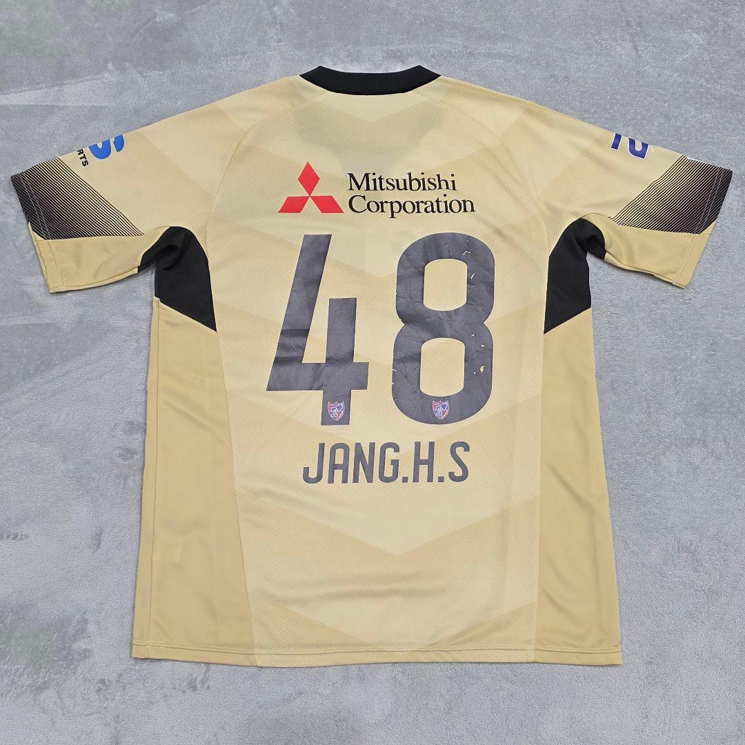 FC東京　チャン・ヒョンス　20周年記念　ユニフォーム　O-XO　UMBRO　金