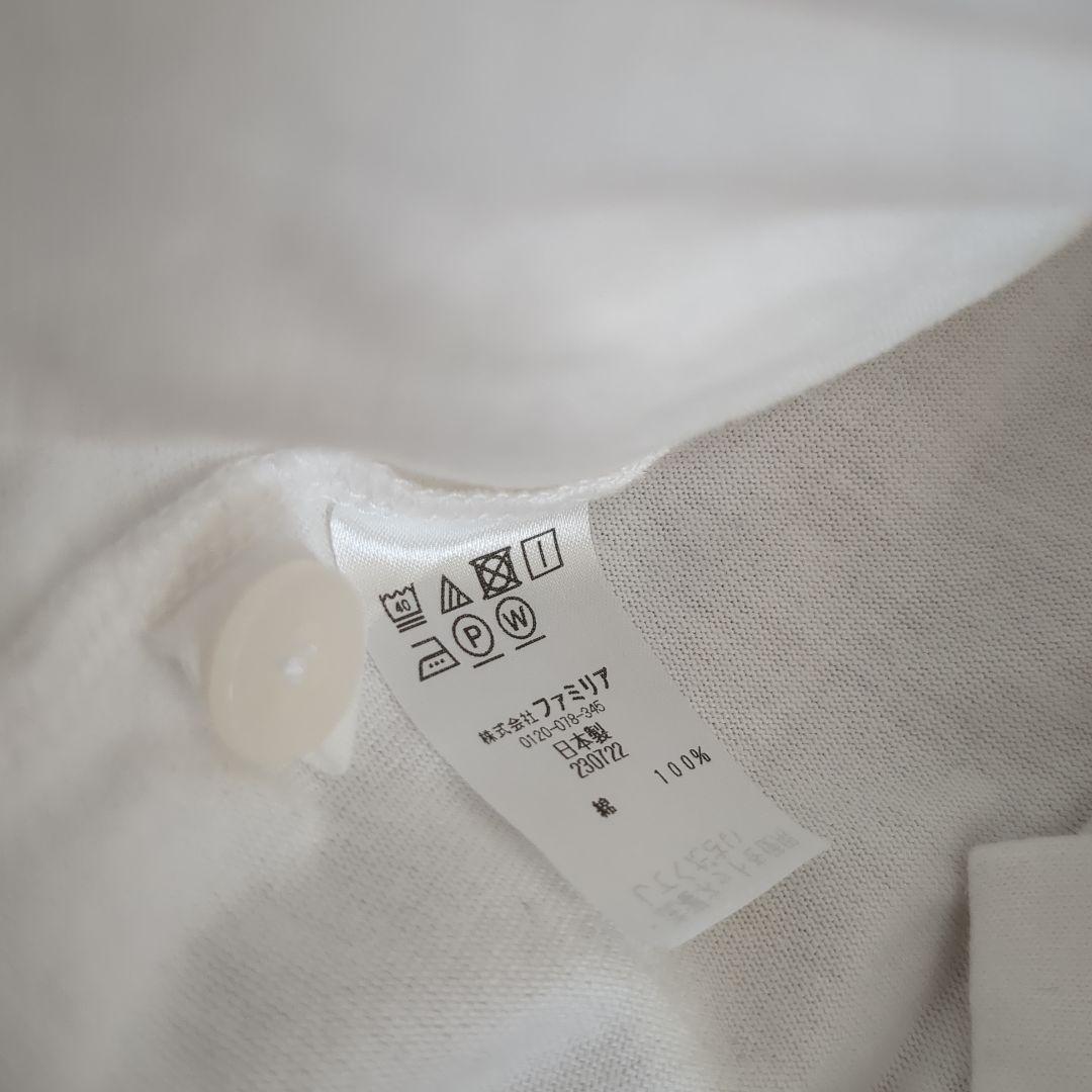 【美品】ファミリア 115-120 濃紺 お受験用セットワンピース　白シャツ