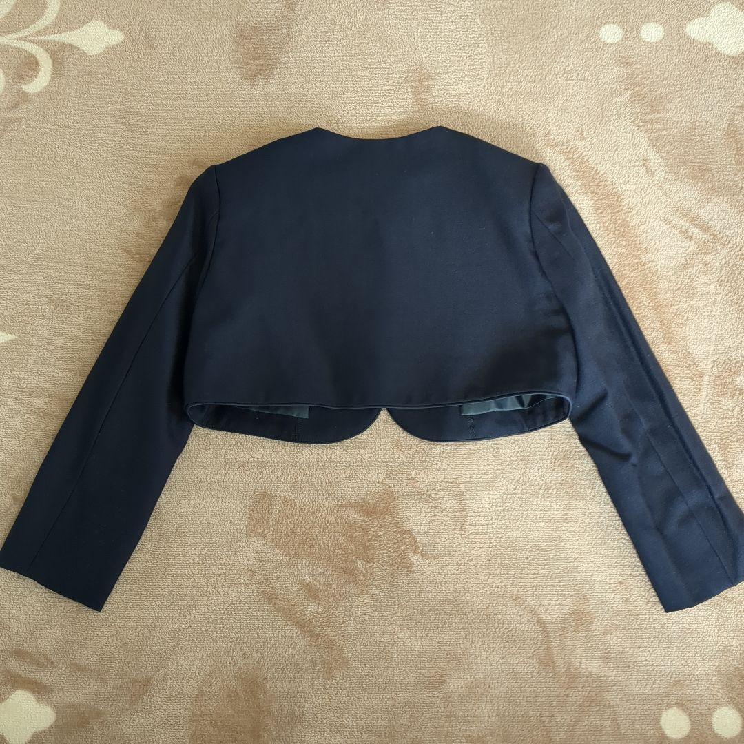 【美品】ファミリア 115-120 濃紺 お受験用セットワンピース　白シャツ