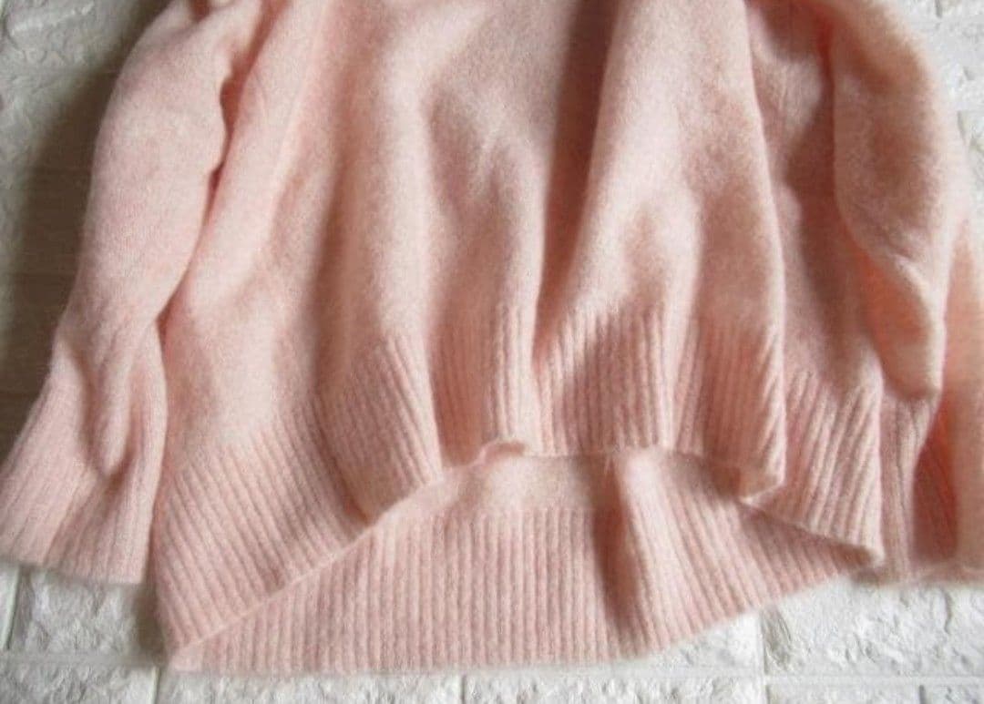 トゥモローランド マカフィー 上質起毛ふわふわモヘヤオーバーサイズニット ピンク