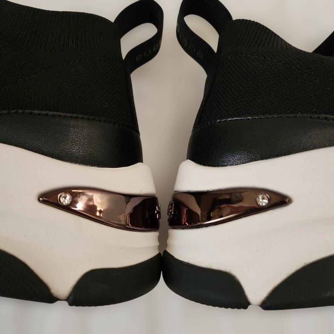 美品✨プラス　ダイアナ　軽量ニットソックススニーカー　厚底　撥水加工