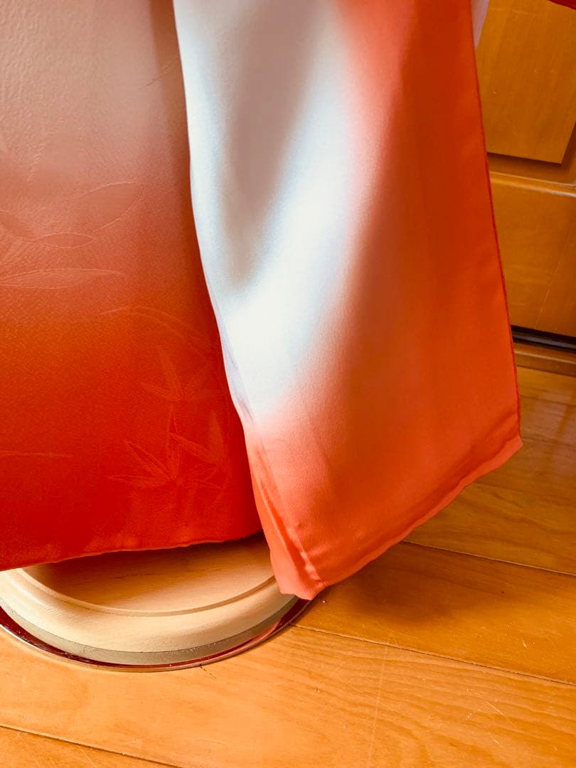 七五三　七歳の女の子のお支度　正絹手縫いのお振り袖フルセット　ハーフ成人式卒業式