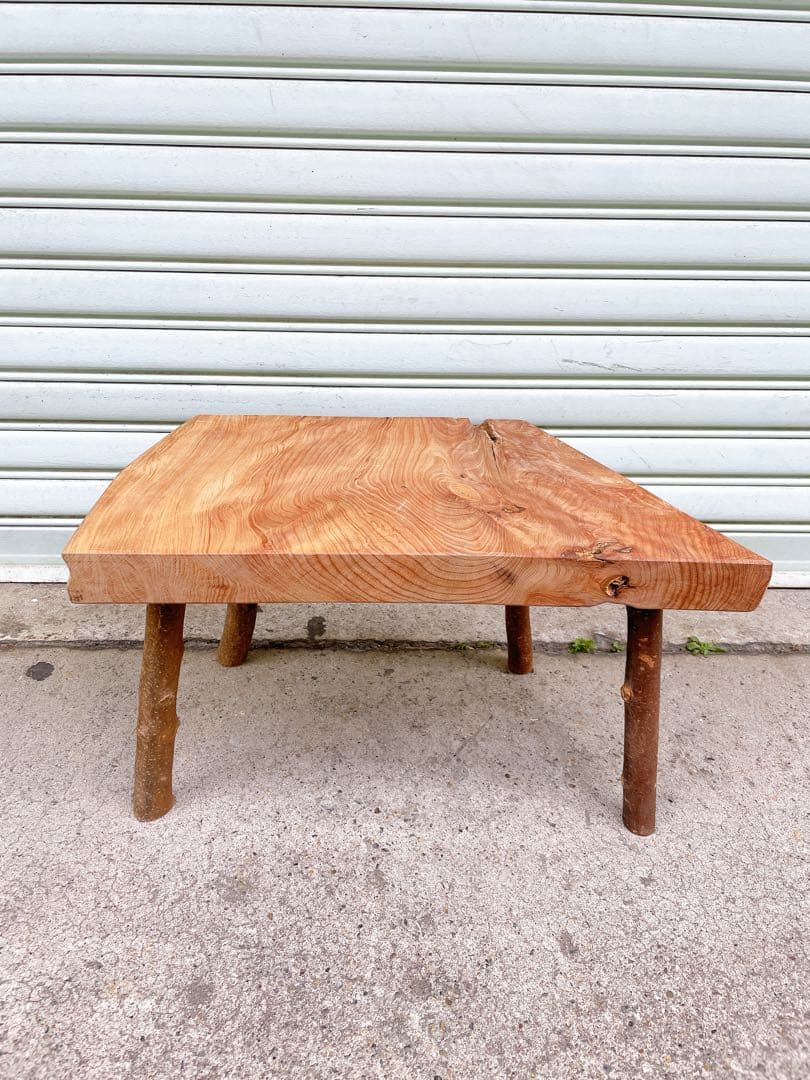 天然槇 木製スツール ウッドベンチ インテリア家具