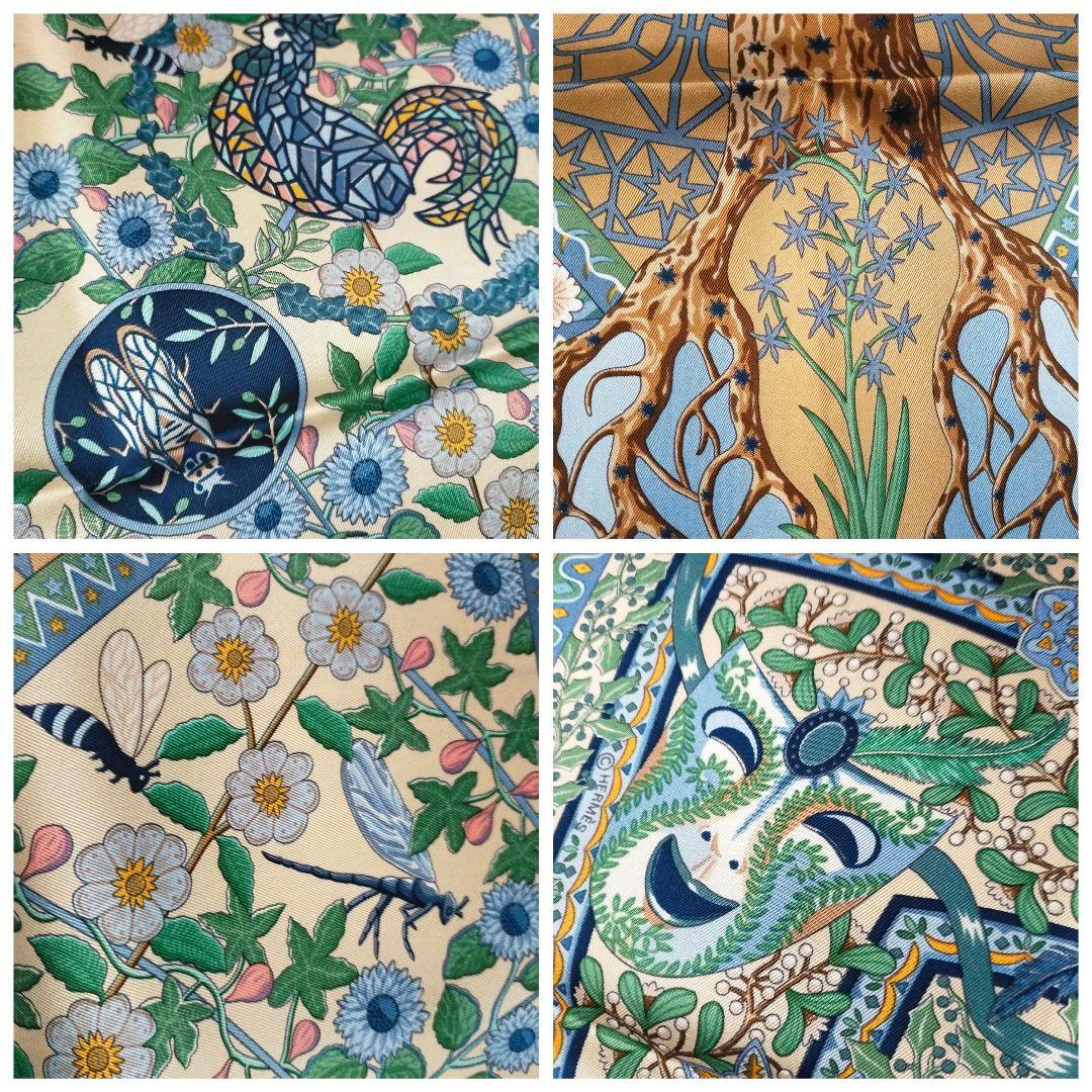 ☘️新品未使用☘️ HERMES カレ90　世界の中心軸 Axis Mundi