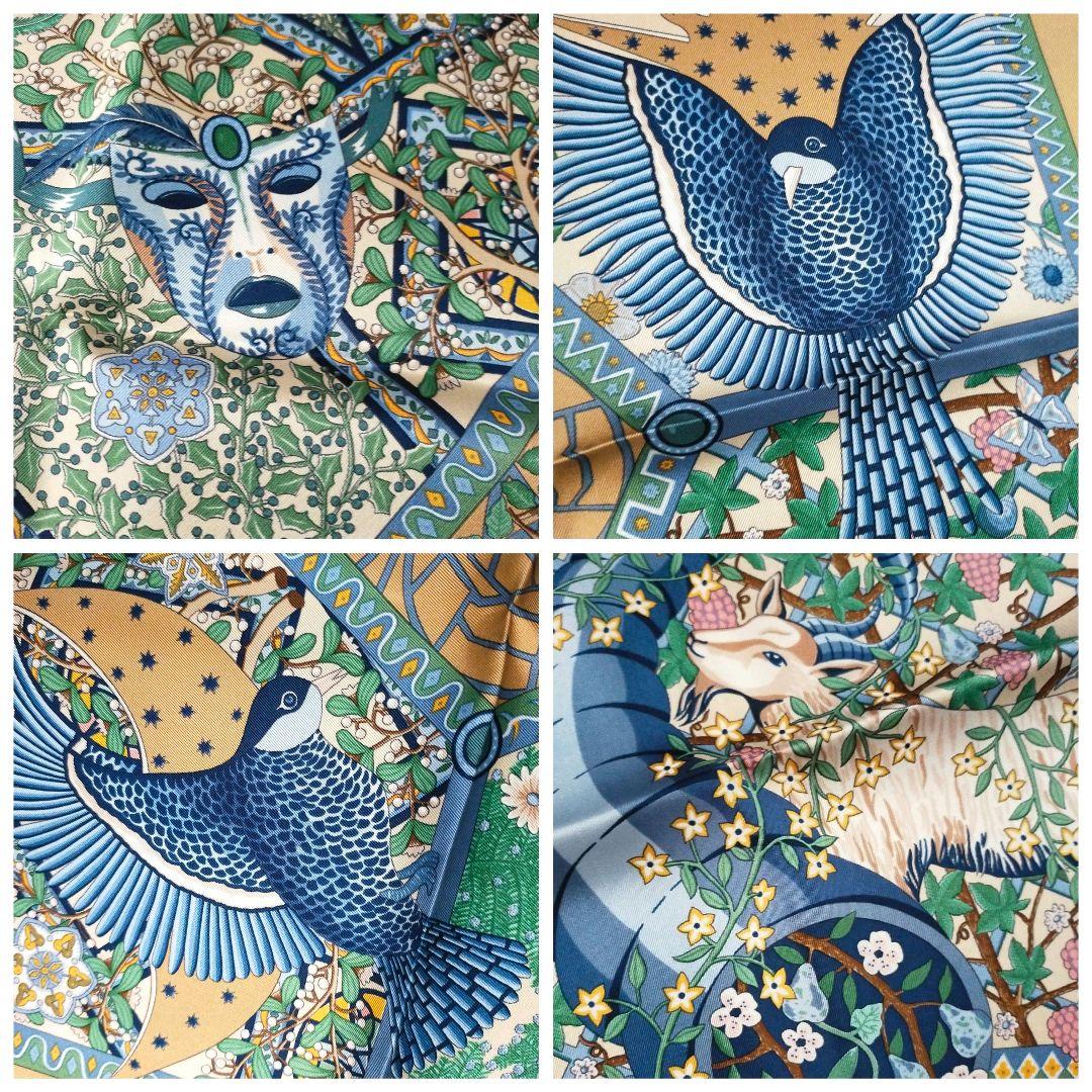 ☘️新品未使用☘️ HERMES カレ90　世界の中心軸 Axis Mundi