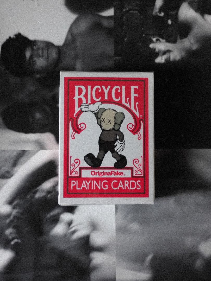 KAWS Bicycle OriginalFake トランプ レッド (赤)