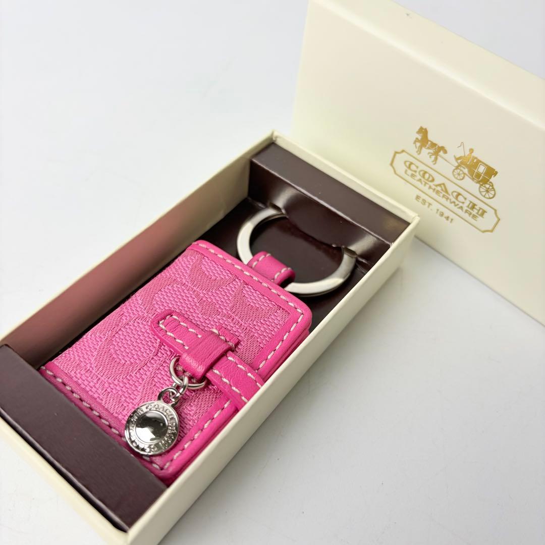 【極美品】COACH コーチ キーホルダー フォトフレーム 写真入れ箱付き