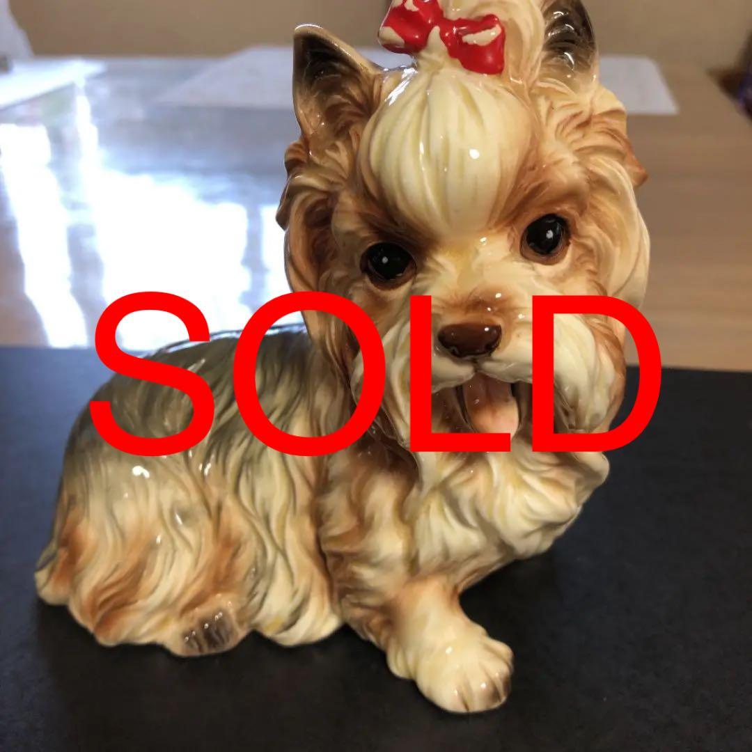 陶器　犬　置物　オブジェ