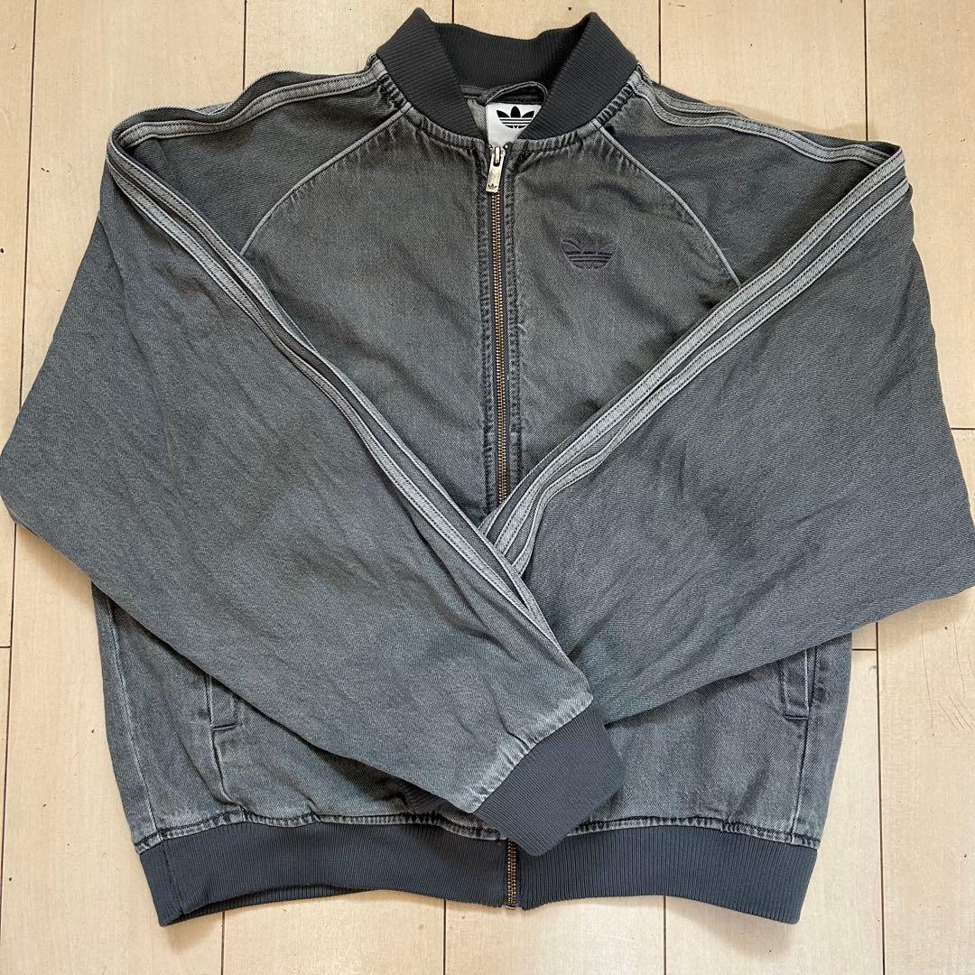 ア*郎様 Adidas Originals デニムトラックジャケット　グレー　X
