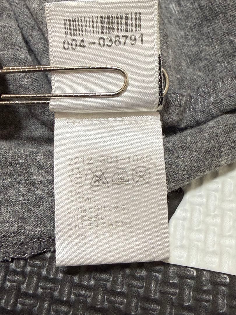 クロムハーツ 7分袖 ヘンリーネック Tシャツ メンズ　グレー