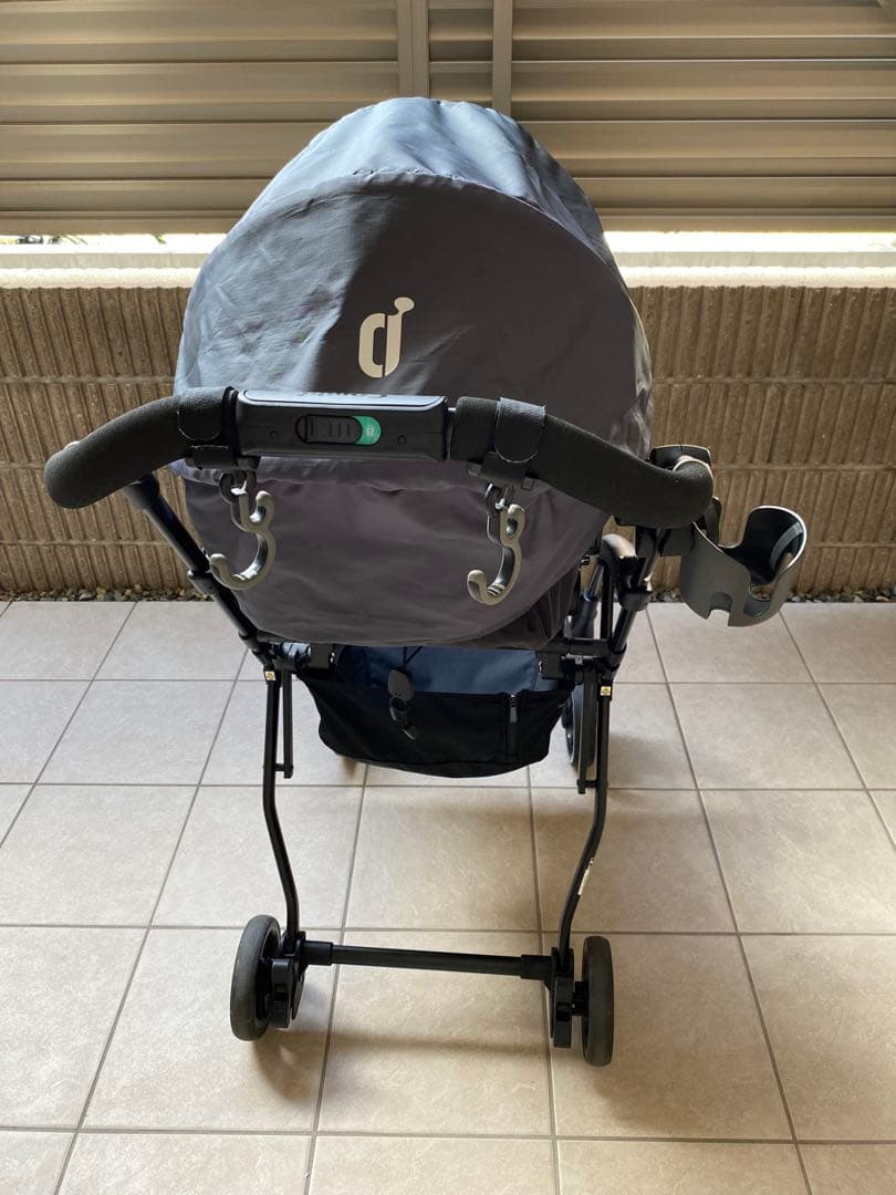 Combi AttO type-L ベビーカー グレーA型 フック ホルダー付