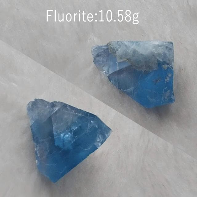 10.58g　ブルーフローライト　鉱物標本　フローライト