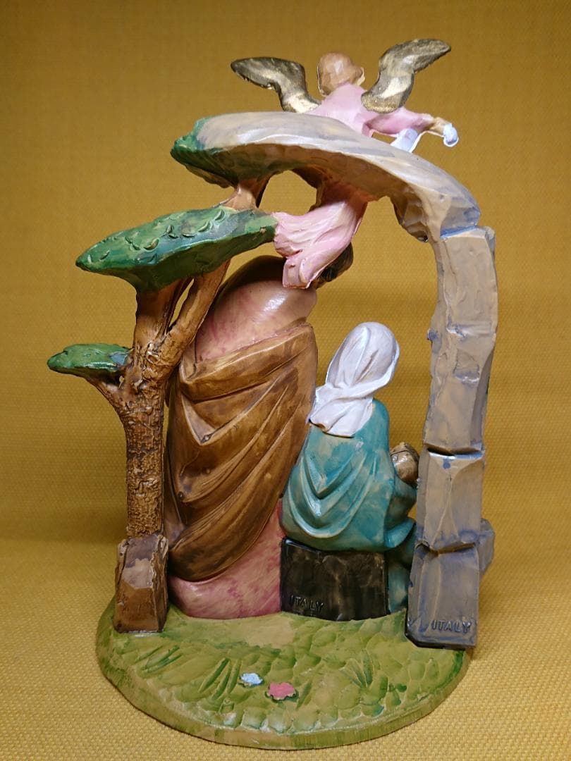 【美品】人形　天使　イタリア　置物　インテリア　工芸品　美術品　A3276