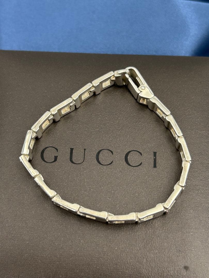GUCCI グッチ Gロゴ ブレスレット SV925 アクセサリー　箱付　18