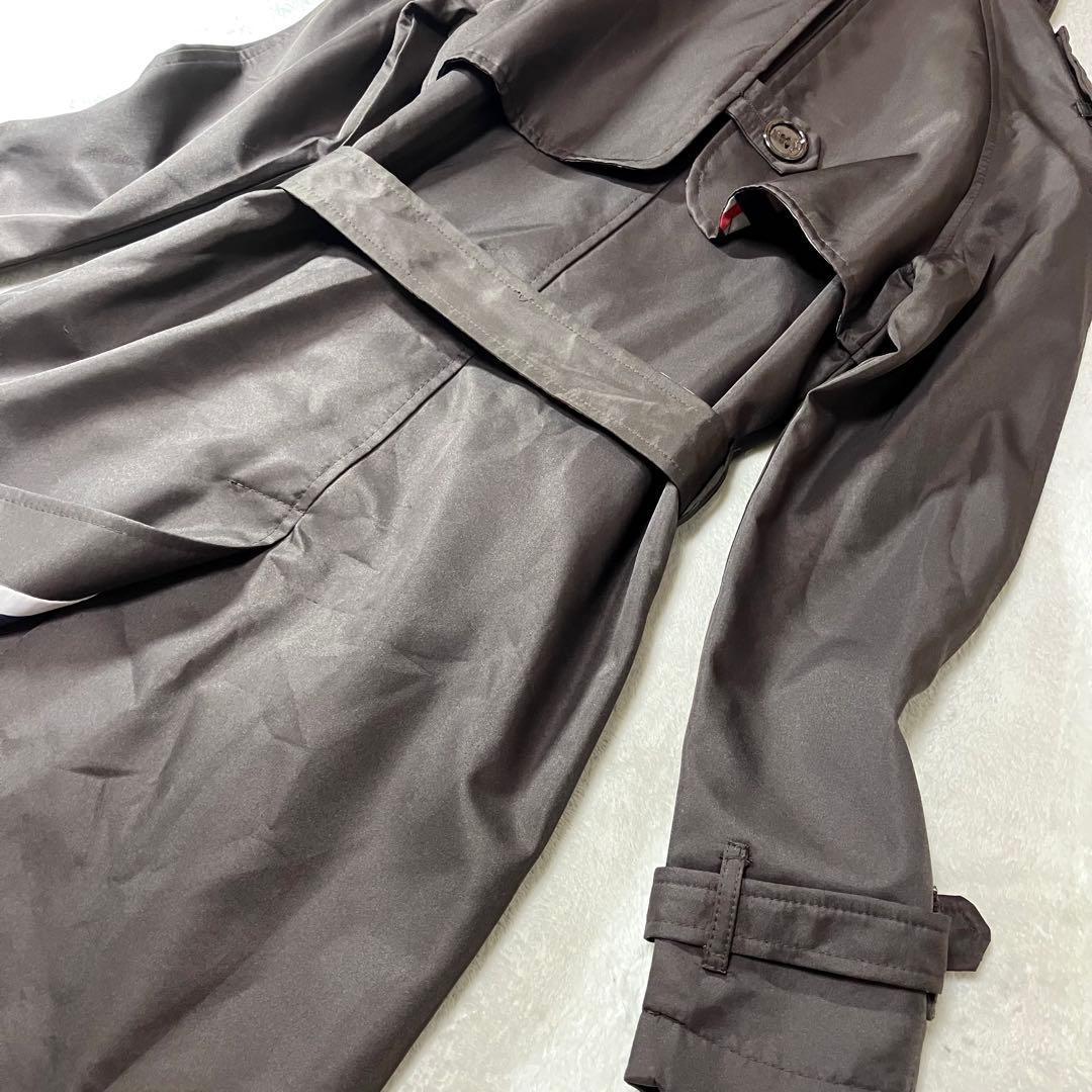 バーバリーロンドン　現行　トレンチコート　裏ノバチェック　ベルト　綿96%