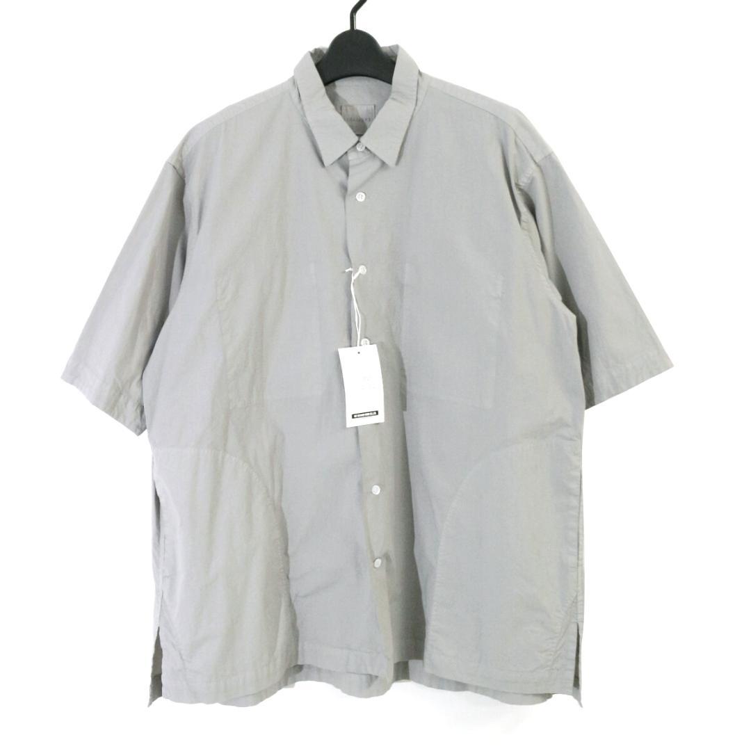 トゥジュー 24SS ハーフスリーブビッグカバーオールシャツ グレー