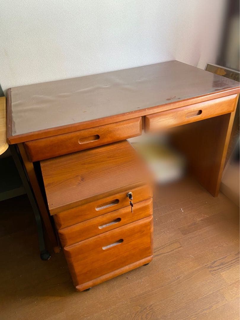 書斎デスク、パソコンデスク、学習机　デスクのみ(サイドテーブルは別売り)