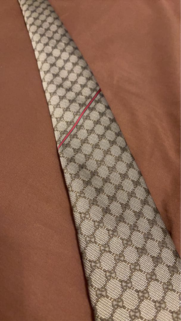 超美品✨GUCCI グッチ gg柄 ネクタイ ゴールド