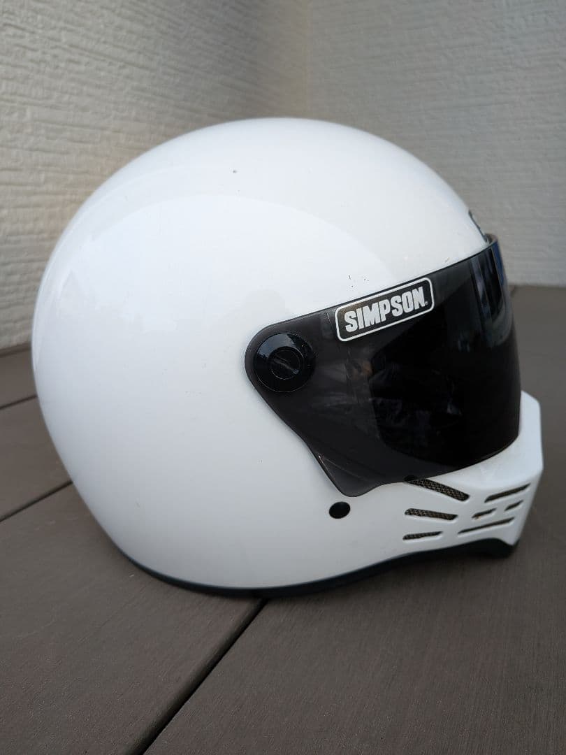 SIMSON 　m30 ヘルメット ホワイト　付属あり　クリアシールド付き