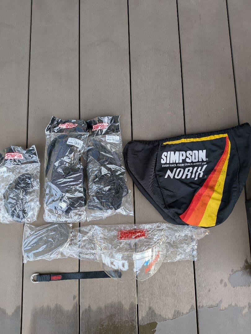 SIMSON 　m30 ヘルメット ホワイト　付属あり　クリアシールド付き