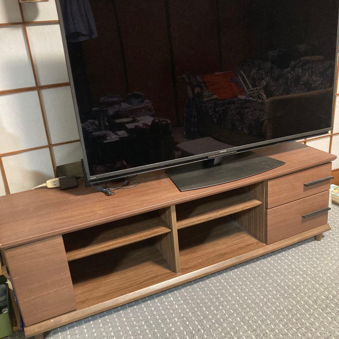 ブラウン テレビ台 シンプル　150センチ　テレビボード　手渡しは送料割引