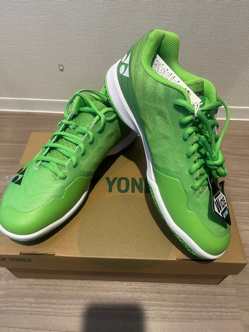 数量限定YONEX エアラスZワイド 26cm フラッシュグリーン