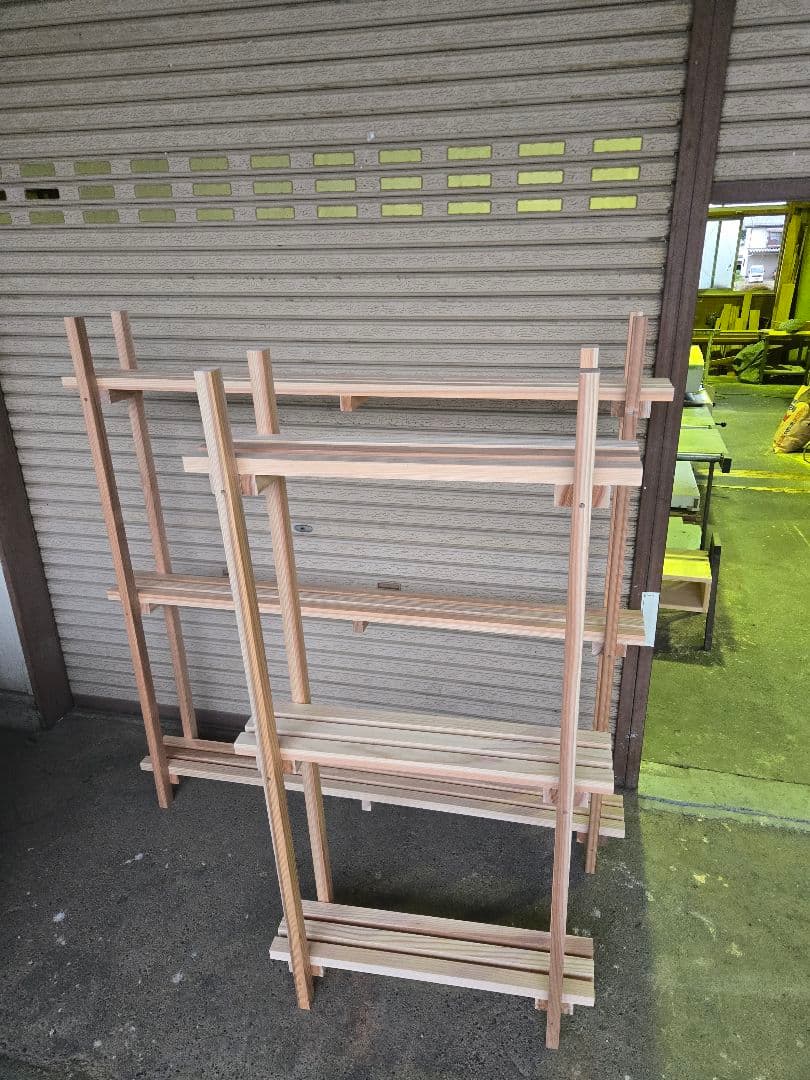 木製オープンシェルフ 組立て簡単