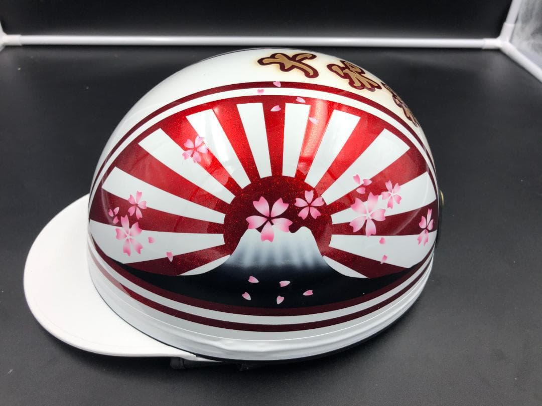 コルク半　カスタム　富士日章　マジック　ホワイトレッド　ラメ　桜　高級クリヤ