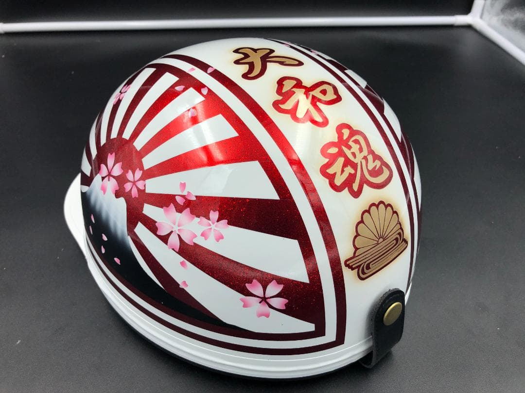 コルク半　カスタム　富士日章　マジック　ホワイトレッド　ラメ　桜　高級クリヤ