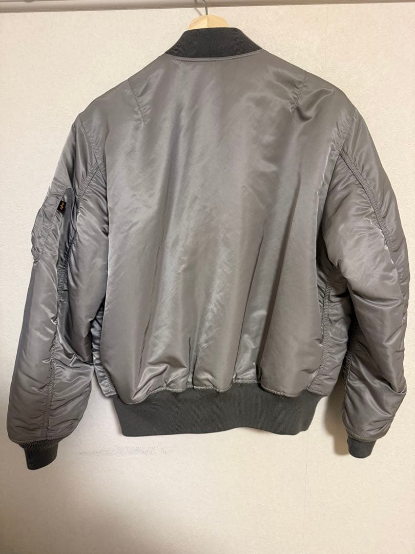 ALPHA MA-1 フライトジャケット Japanスペック シルバー L