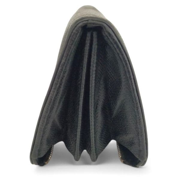 マルジェラ　長財布　ラウンド　ファスナー ステッチ　L字　ブラック　レザー