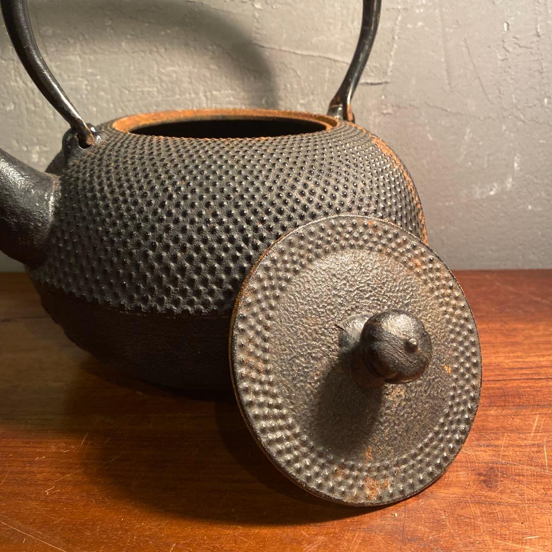 南部鉄器 鉄瓶 南部特製 アラレ ヤカン 古道具 昭和レトロ 古道具