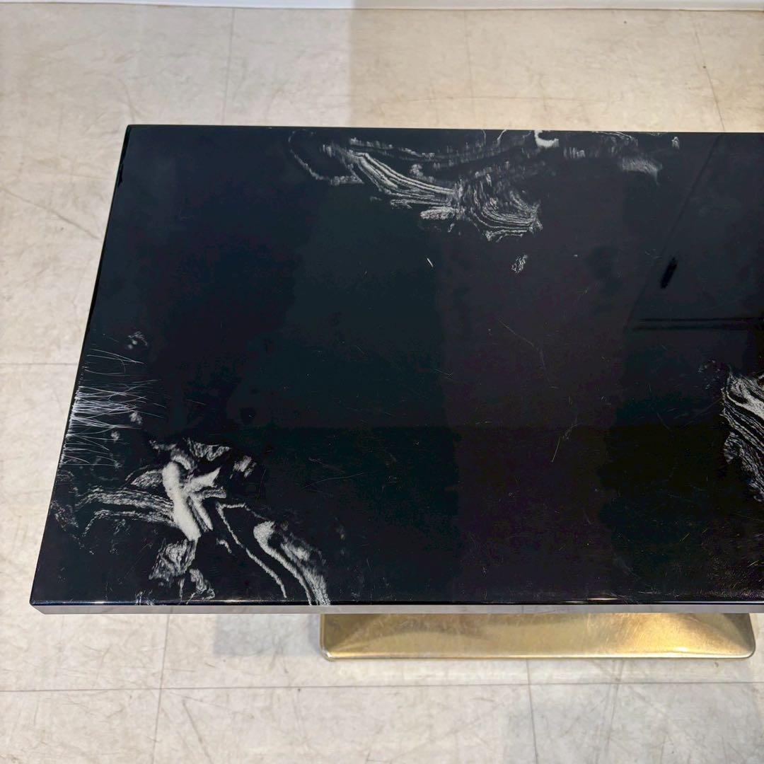 大理石テーブル　天然石テーブル　店舗什器　飲食店　大理石　金属脚 2/2