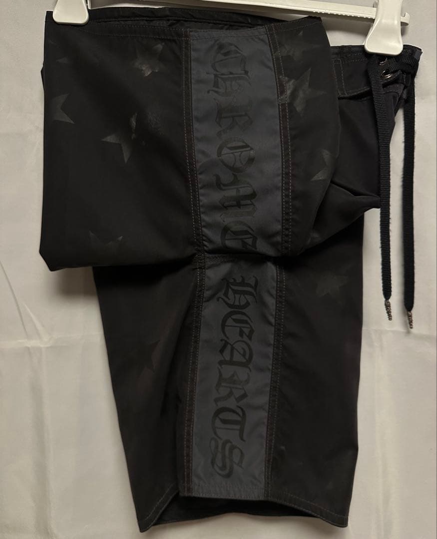 クロムハーツSurf Pants スタープリント柄クロスパッチ ブラック 29