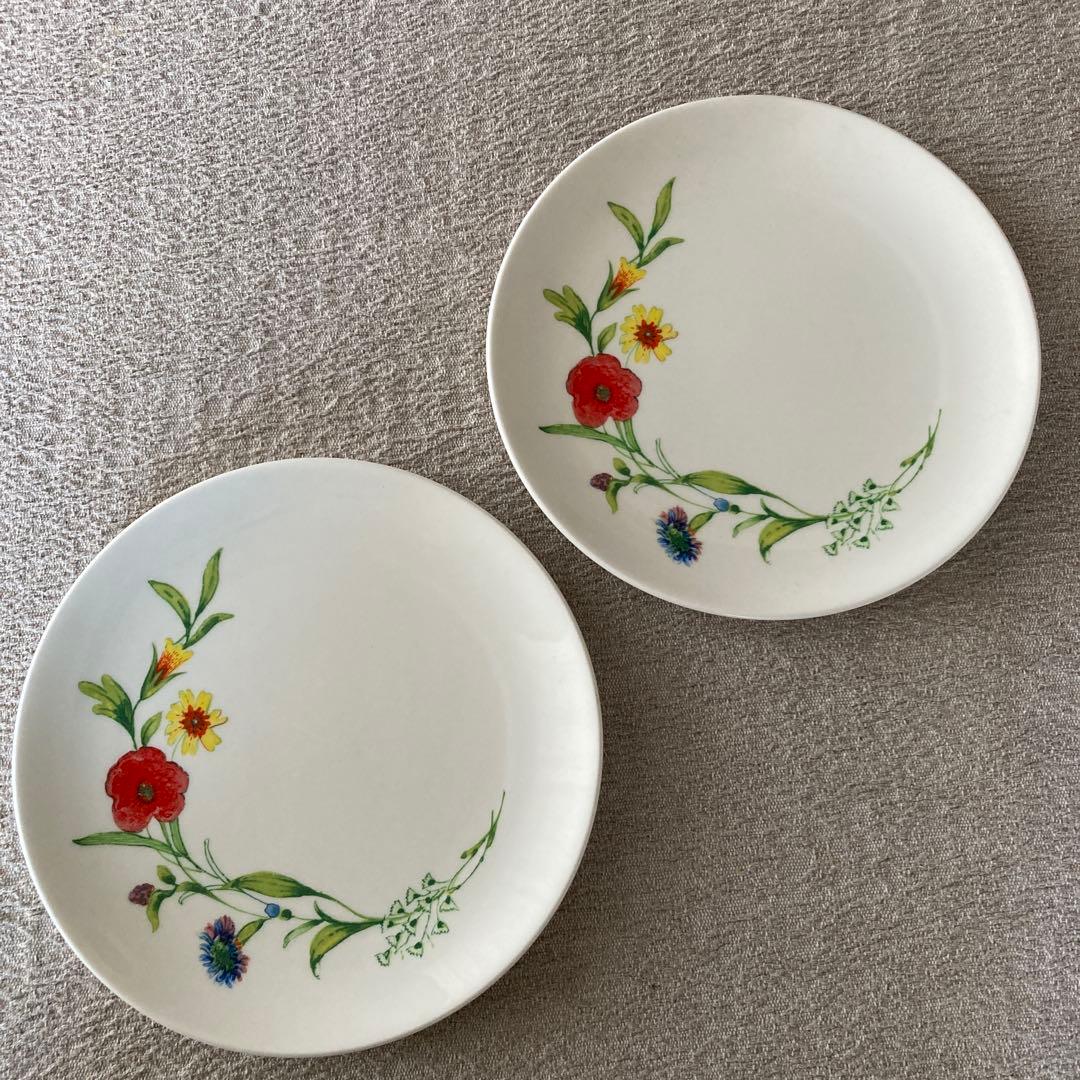 コーンフラワーCornflowerサラダ皿　ソーサー各2枚