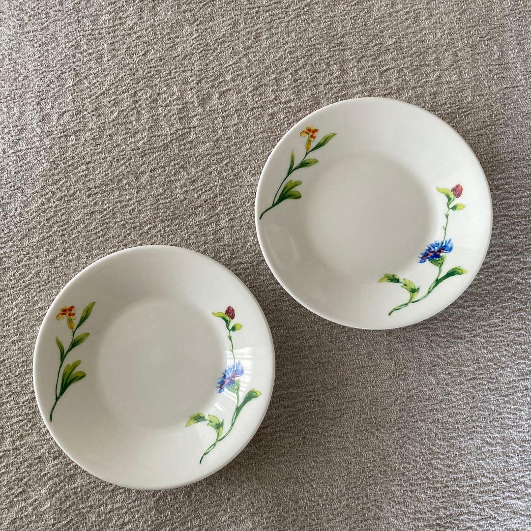 コーンフラワーCornflowerサラダ皿　ソーサー各2枚