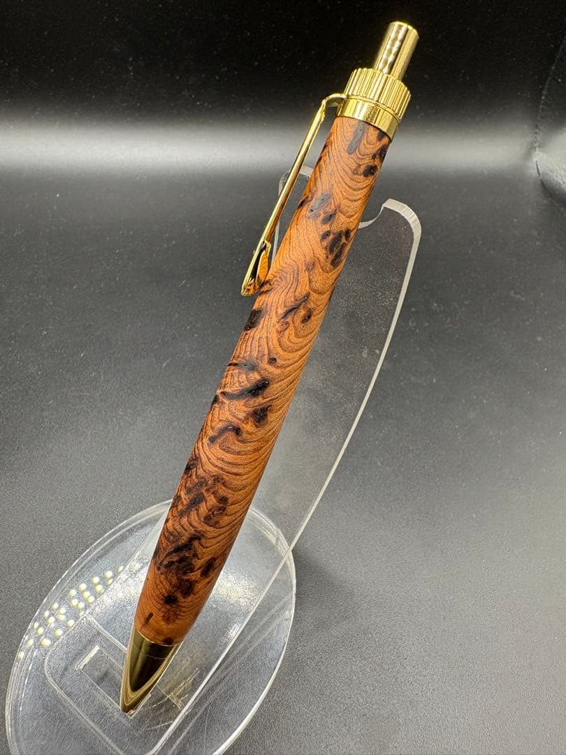 523極上　屋久杉　泡瘤　木軸シャーペン　ボールペン