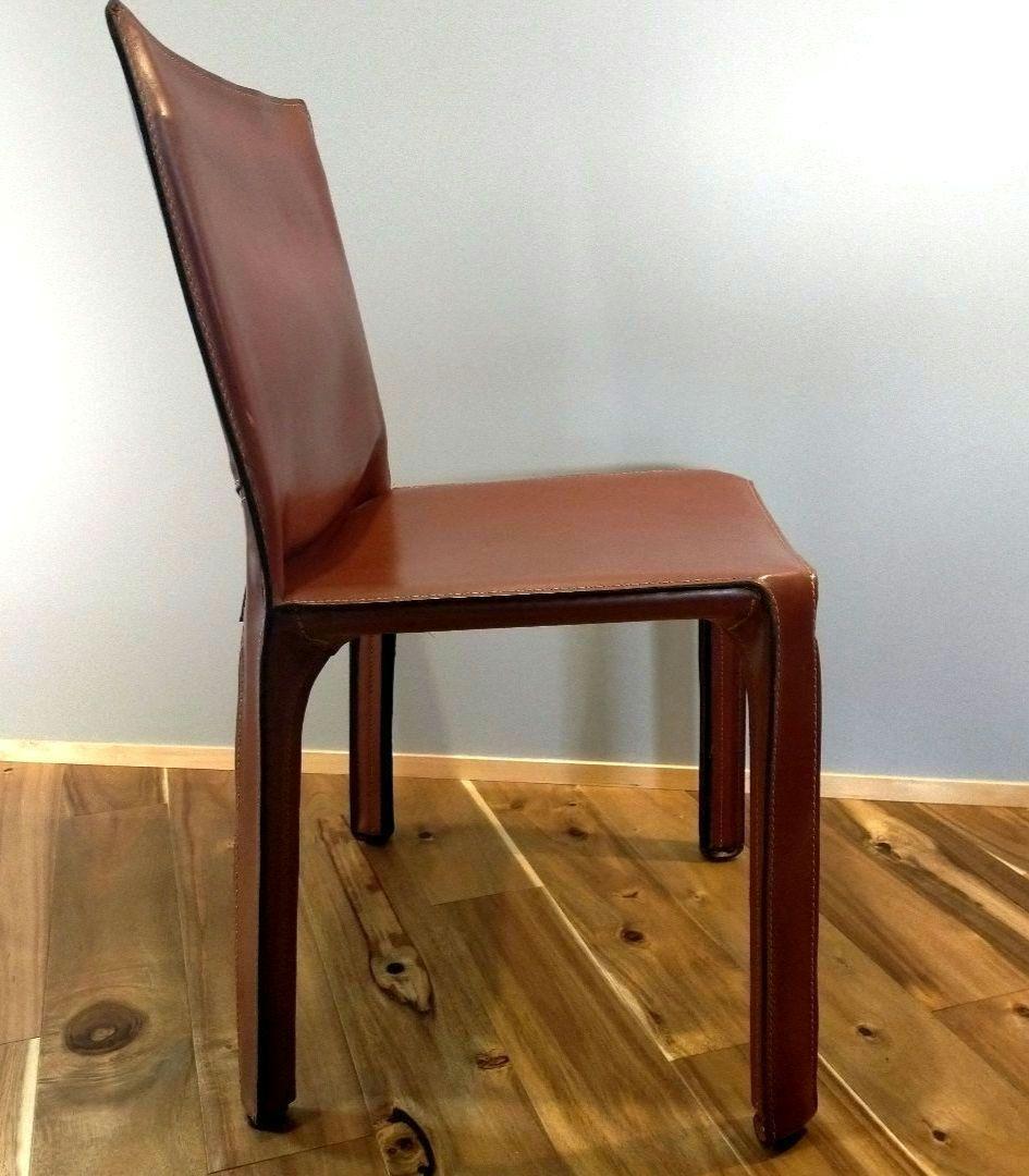 名作★Cassina カッシーナ★CABキャブチェア★赤茶